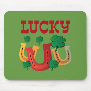 Glückliche Hufeisen Mousepad