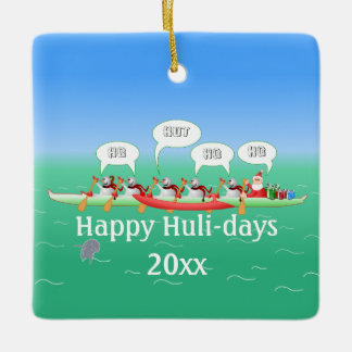 Glückliche Huli-Tage Keramikornament