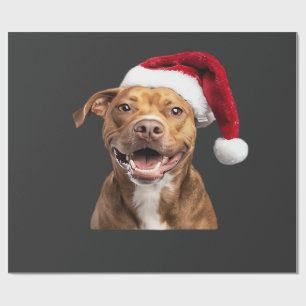 Glückliche Hunde an Weihnachten Lustige Hunde Clas Geschenkpapier