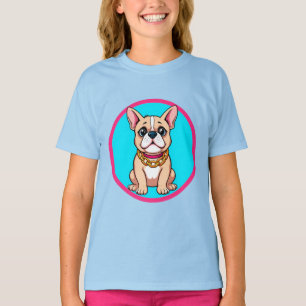 Glückliche Hunde-Cartoon-Illustration T-Shirt