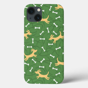 glückliche Hunde mit Knochenhintergrund Case-Mate iPhone Hülle