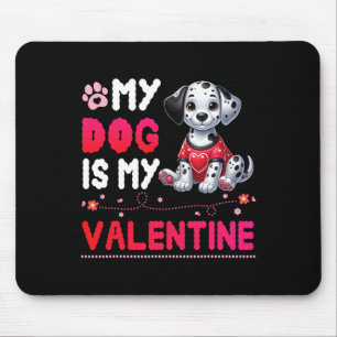 Glückliche Hundemutter Vater Mein Dalmatiner Hund Mousepad