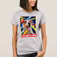 Glückliche Hundeparty-Tröten