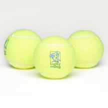 Glückliche Hundetennis-Bälle (Set von 3)