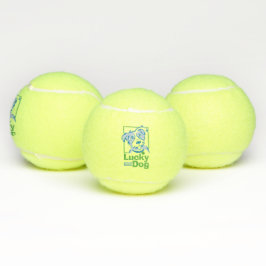 Glückliche Hundetennis-Bälle (Set von 3) Tennisbälle