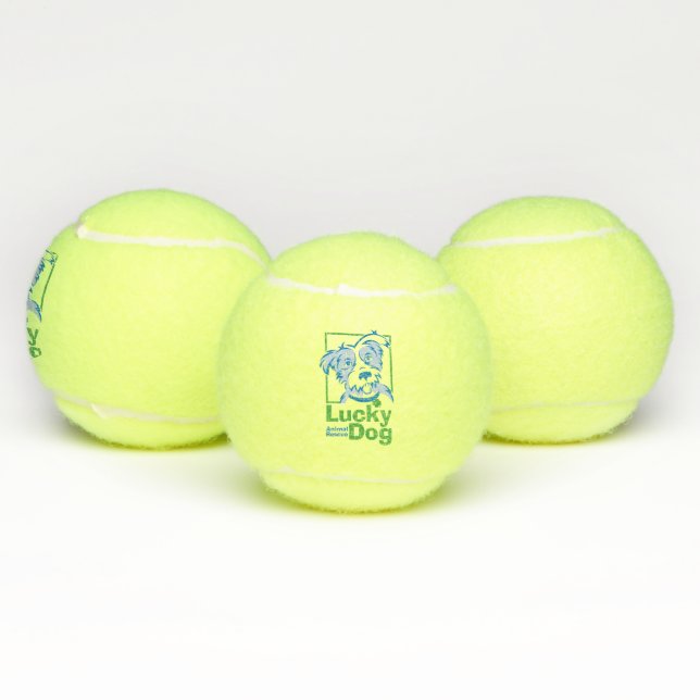 Glückliche Hundetennis-Bälle (Set von 3) Tennisbälle (Multi)