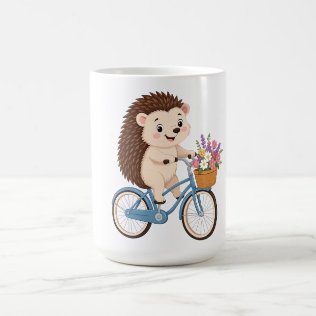 Glückliche Igel-Fahrt Kaffeetasse (Mittel)