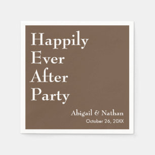 Glückliche-Immer-Nachher-Party Minimalistische Moc Serviette