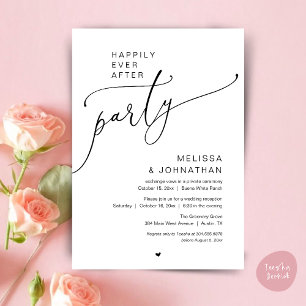 Glückliche Immerwährend-Party-Romantik-Hochzeitsem Einladung