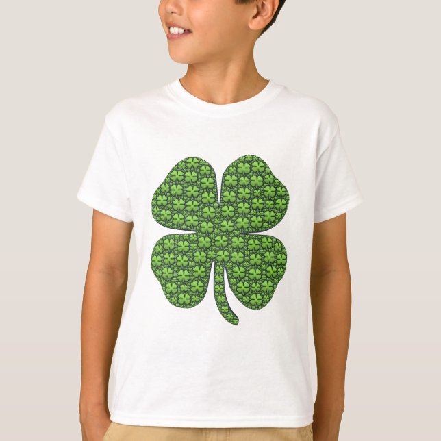 Glückliche irische Klee-Kinder T-Shirt (Vorderseite)