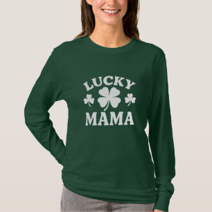 Glückliche Irische Mama Matching Familien St. Patr T-Shirt