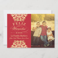 Glückliche Karte des Roten Fotos von Weihnachten