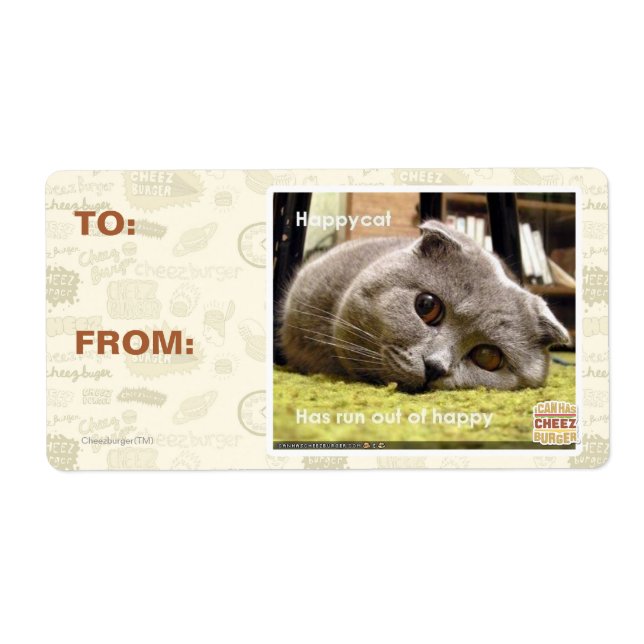 Glückliche Katze, aus Glück (Vorne)