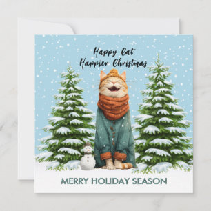 *Glückliche Katze Fröhlicheres Weihnachten