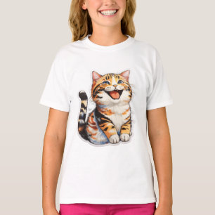 Glückliche Katze T-Shirt