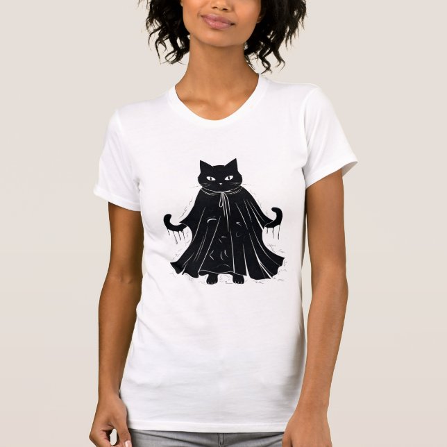 glückliche Katze T-Shirt (Vorderseite)