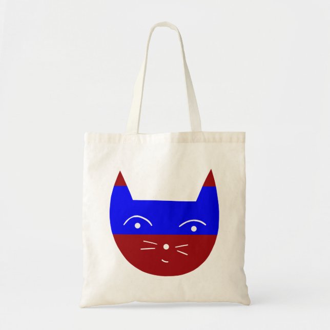 Glückliche Katze Tragetasche (Vorne)