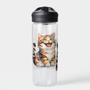 Glückliche Katze Trinkflasche