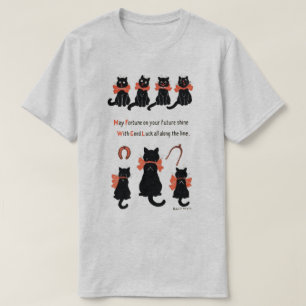 Glückliche Katzen, Louis Wain T-Shirt