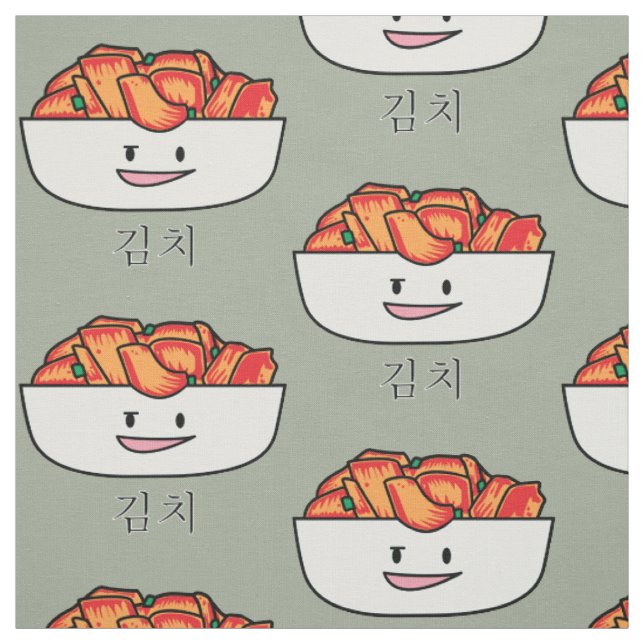 Glückliche Kimchi Kimchee Schüssel - glückliche Stoff (Muster)