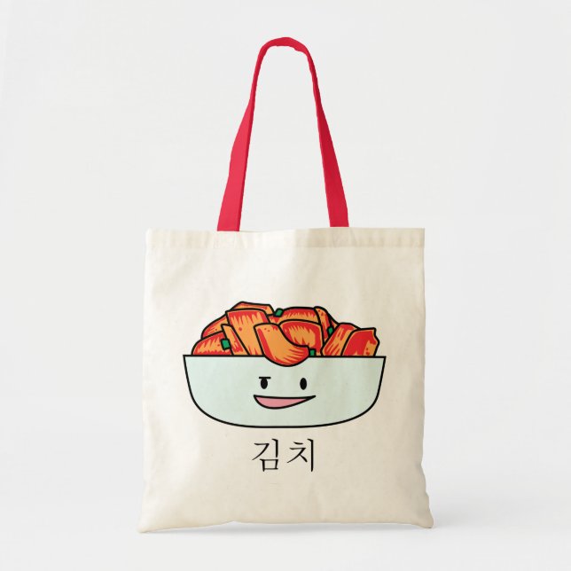 Glückliche Kimchi Kimchee Schüssel - glückliche Tragetasche (Vorne)