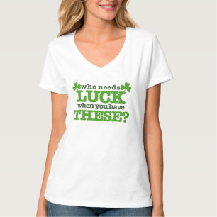 Glückliche Kleeblätter für Frauen T-Shirt
