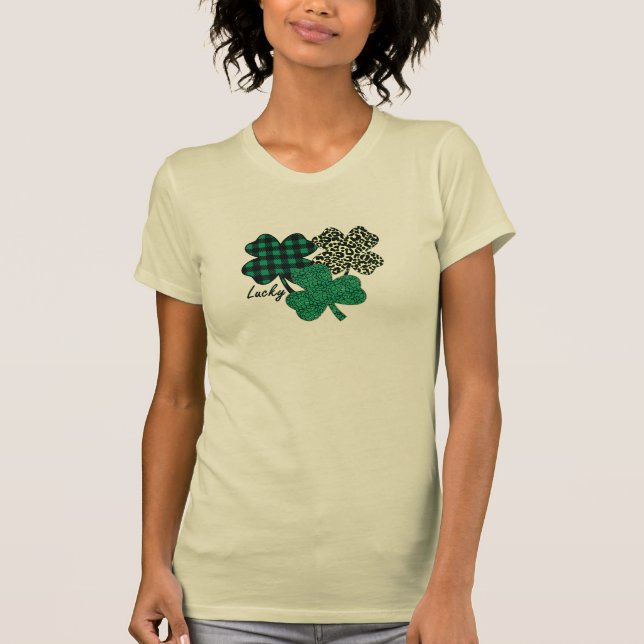 Glückliche Kleeblätter! T-Shirt (Vorderseite)