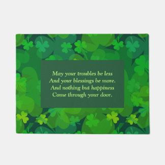 Glückliche Kleeblätter - überall Fußmatte