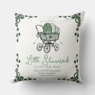 Glückliche Kleine Shamrock-Baby-Party Kissen