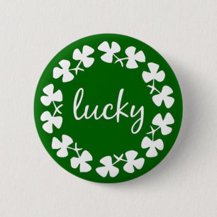 Glückliche Knöpfe St. Patricks Tages Button