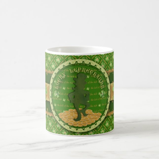 Glückliche Kobold-Tasse Kaffeetasse (Mittel)