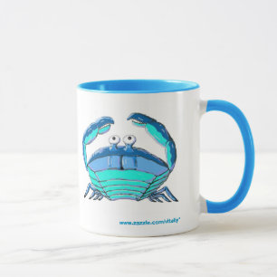 Glückliche Krabbenhoroskop-Zeichen-Tasse Tasse