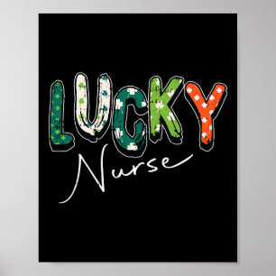 Glückliche Krankenschwester St. Patricks Day Cool Poster