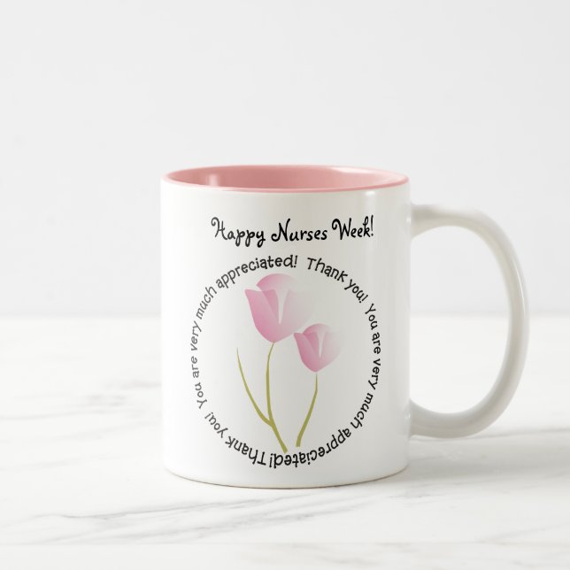Glückliche Krankenschwester-Wochen-Geschenke Zweifarbige Tasse (Rechts)