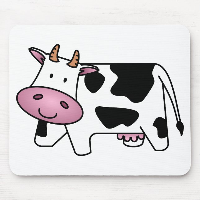 Glückliche Kuh Mousepad (Vorne)