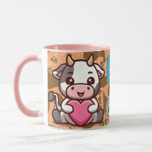 glückliche Kuh, süße Kuh Tasse