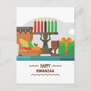 glückliche kwanzaa Geschenke Postkarte