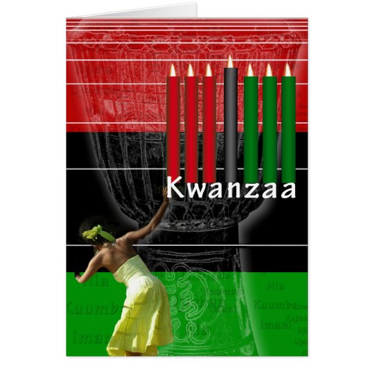 Glückliche Kwanzaa-Karte Karte