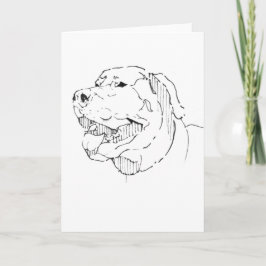 Glückliche Labrador Retriever Grußkarte Karte
