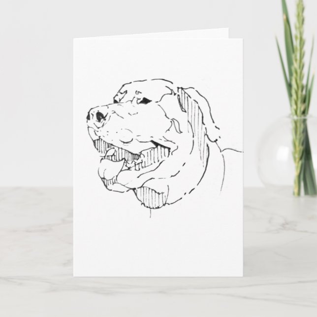 Glückliche Labrador Retriever Grußkarte Karte (Vorderseite)