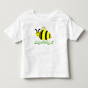 Glückliche lächelnde gelbe Hummel-Süßigkeiten Kleinkind T-shirt