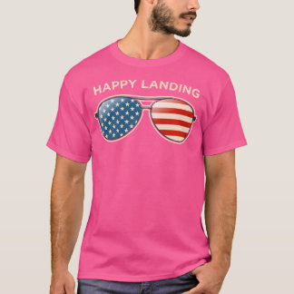 Glückliche Landung Ky Us Flag Sonnenbrille T-Shirt