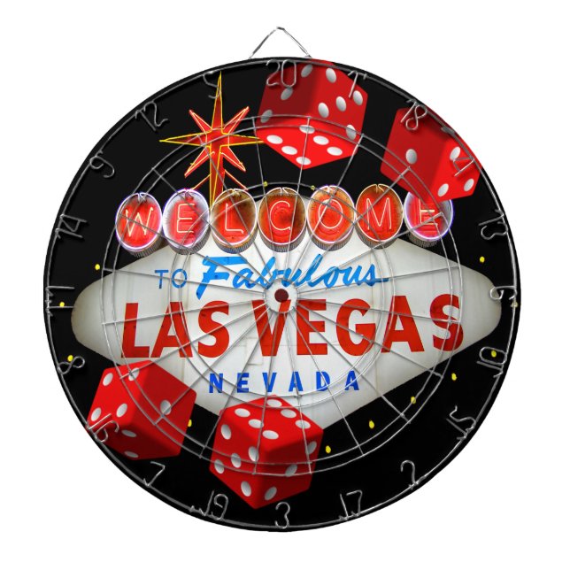 Glückliche Las Vegas-Dartscheibe Dartscheibe (vorne)