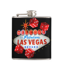 Glückliche Las Vegas-Taschen-Flasche