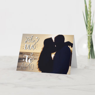 Glückliche Liebe des Valentinstags I Sie auf Feiertagskarte