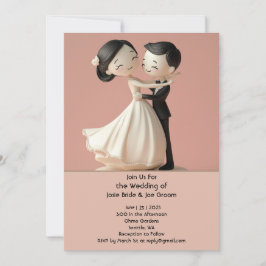 Glückliche Liebe Hochzeit Einladung