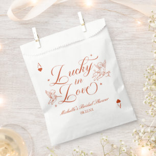 Glückliche Liebe Vintage Cupid Brautparty Geschenktütchen