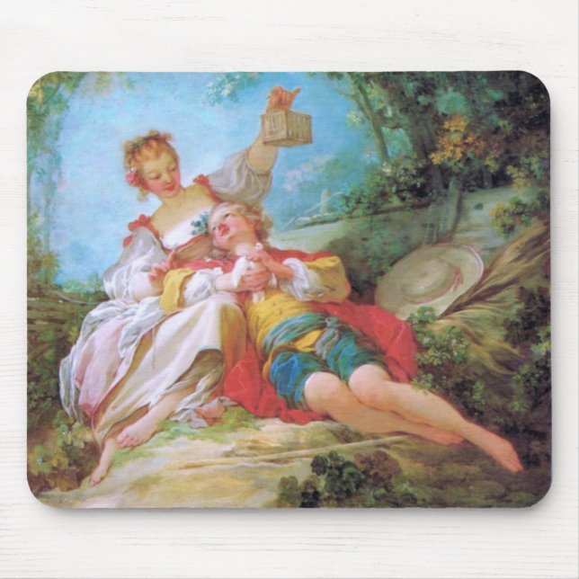 Glückliche Liebhaber Mousepad (Vorne)