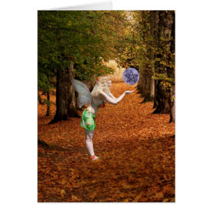 Glückliche Mabon heidnische Feen-Karte