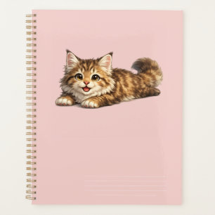 Glückliche Maine Coon Katze Cozy Positive Vibes De Planer